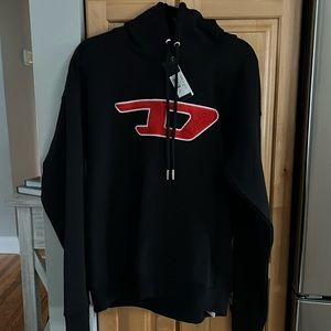 NWT Diesel Black D sweatshirt size Medium